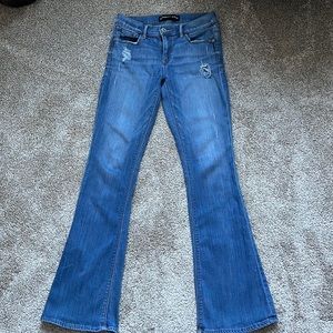 Express Mid Rise Slim Flare Jeans